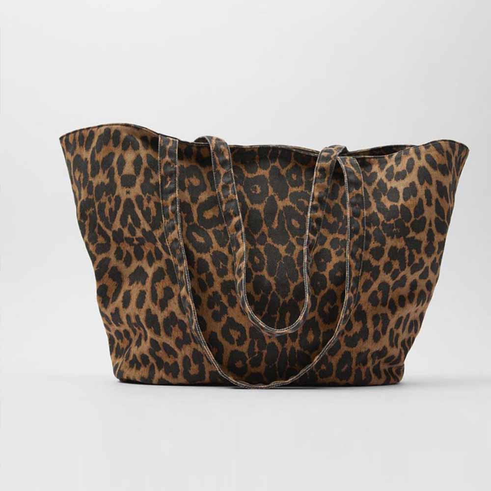 #310 Women's new leisure Leopard print large-capacity one-shoulder handbag