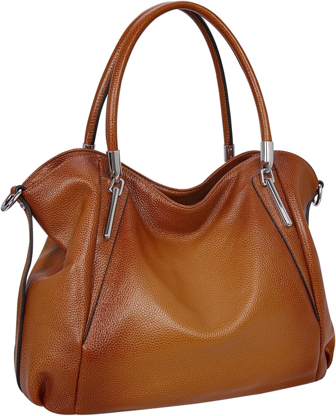#360 HESHE Leather Shoulder Purses for Women Tote Handbags Satchel Hobo Handbag | Designer Genuine Leather Travel Top Handle Work Bag Ladies Crossbody Purses Adjustable Straps Large Capacity Zippered Closure
