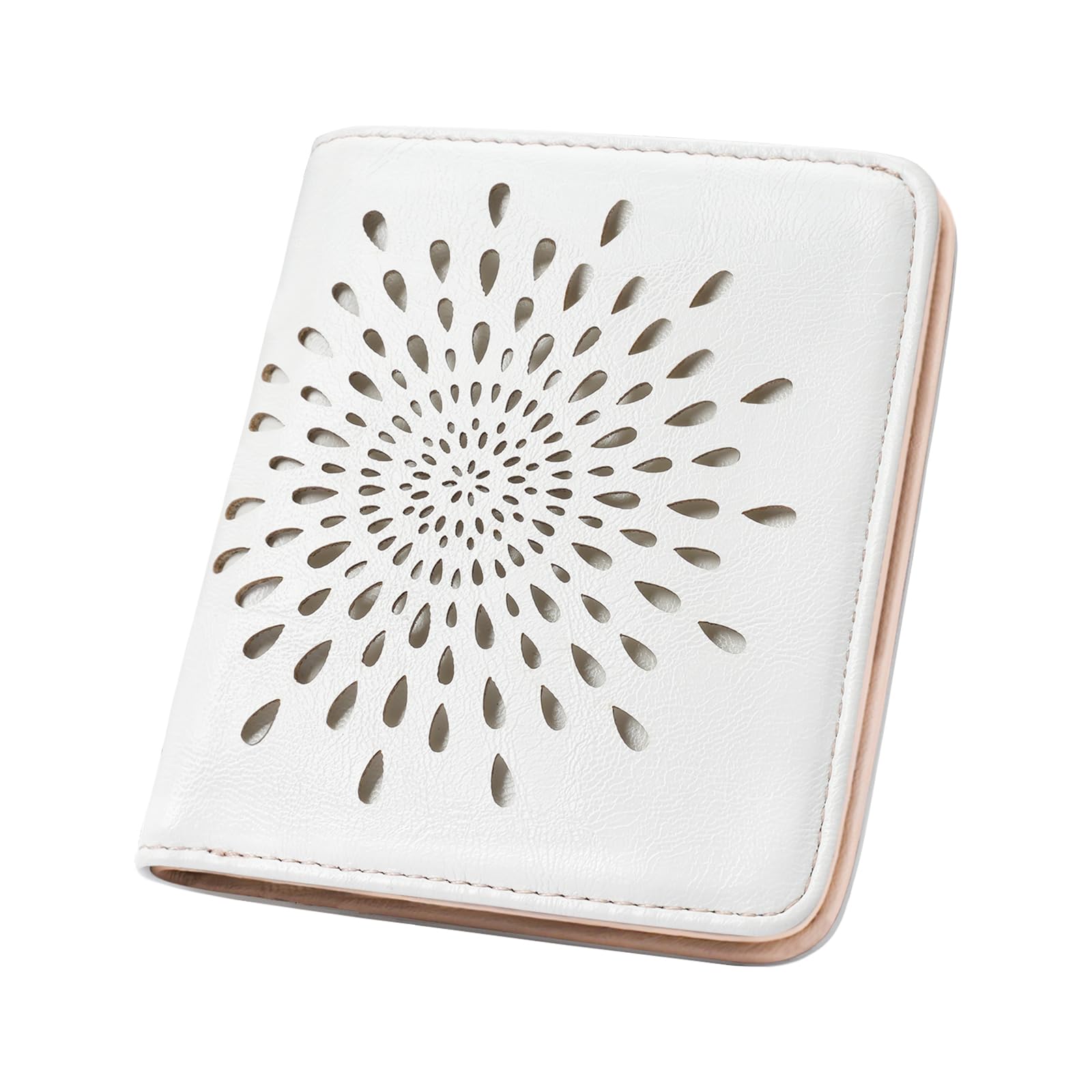 #100 APHISON Womens Wallet, Slim Small Wallet for Women Men RFID Wallet Women Sunflower Leather ID Credit Card Holder whit Zipper Coin Pocket Bifold Compact Wallet