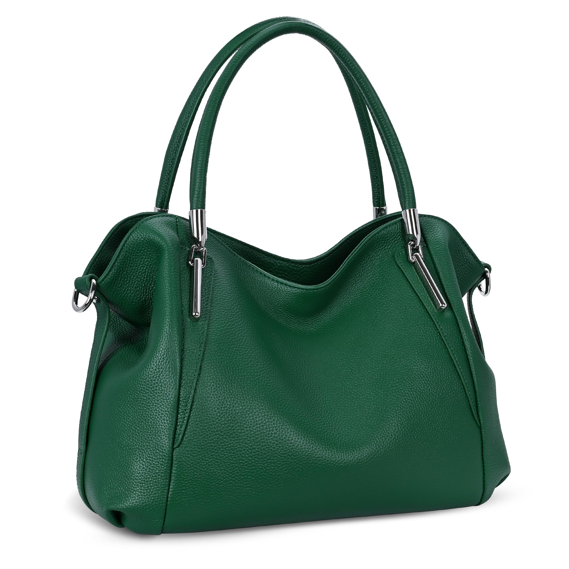 #360 HESHE Leather Shoulder Purses for Women Tote Handbags Satchel Hobo Handbag | Designer Genuine Leather Travel Top Handle Work Bag Ladies Crossbody Purses Adjustable Straps Large Capacity Zippered Closure