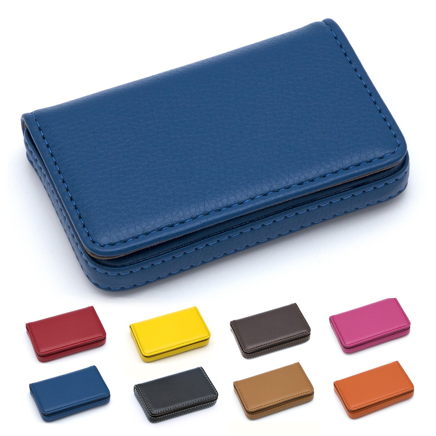 #50 Padike Business Name Card Holder Luxury PU Leather,Business Name Card Holder Wallet Credit card ID Case/Holder For Men & Women - Keep Your Business Cards Clean