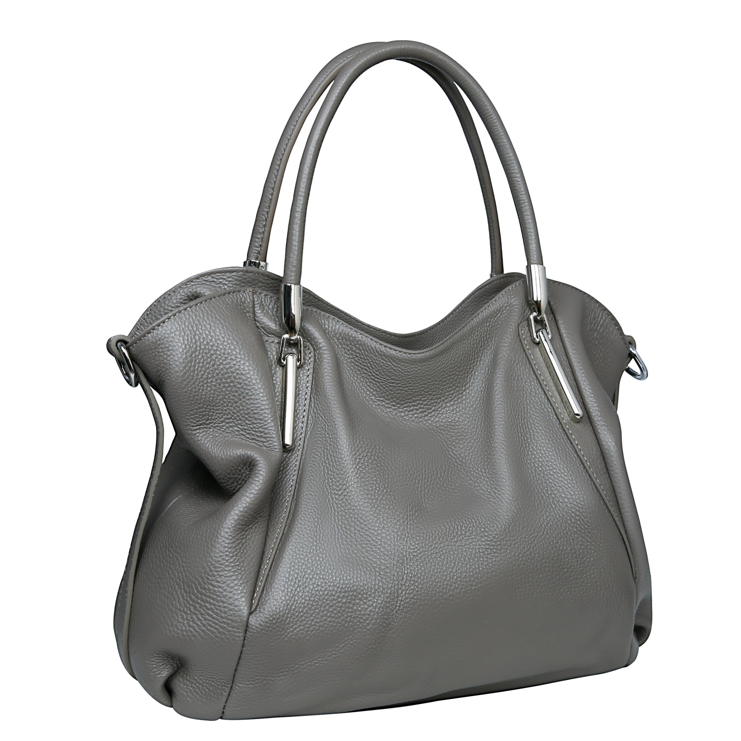 #360 HESHE Leather Shoulder Purses for Women Tote Handbags Satchel Hobo Handbag | Designer Genuine Leather Travel Top Handle Work Bag Ladies Crossbody Purses Adjustable Straps Large Capacity Zippered Closure