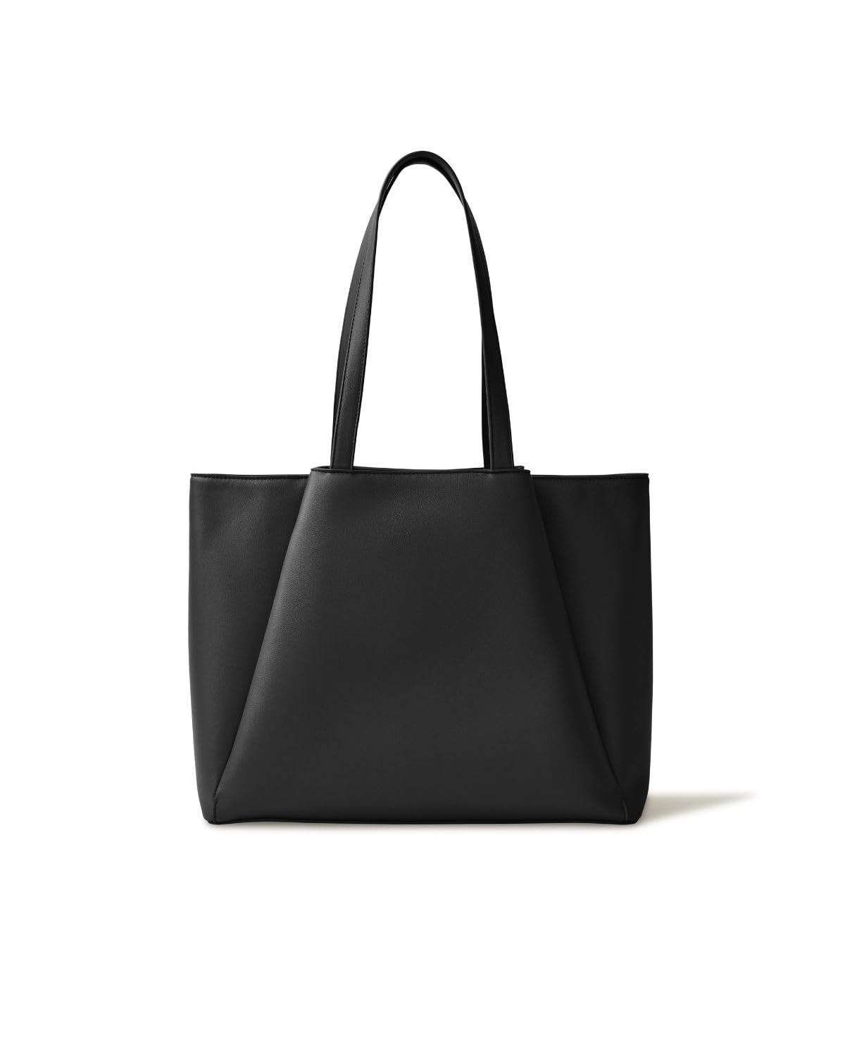 #290 Work Tote Bags for Women 15.6 Inch Laptop with Zip Compartments | Vegan Leather Strcutured Professional Briefcase for Office, Meeting, Business with Padded Sleeve for Computer, water bottle