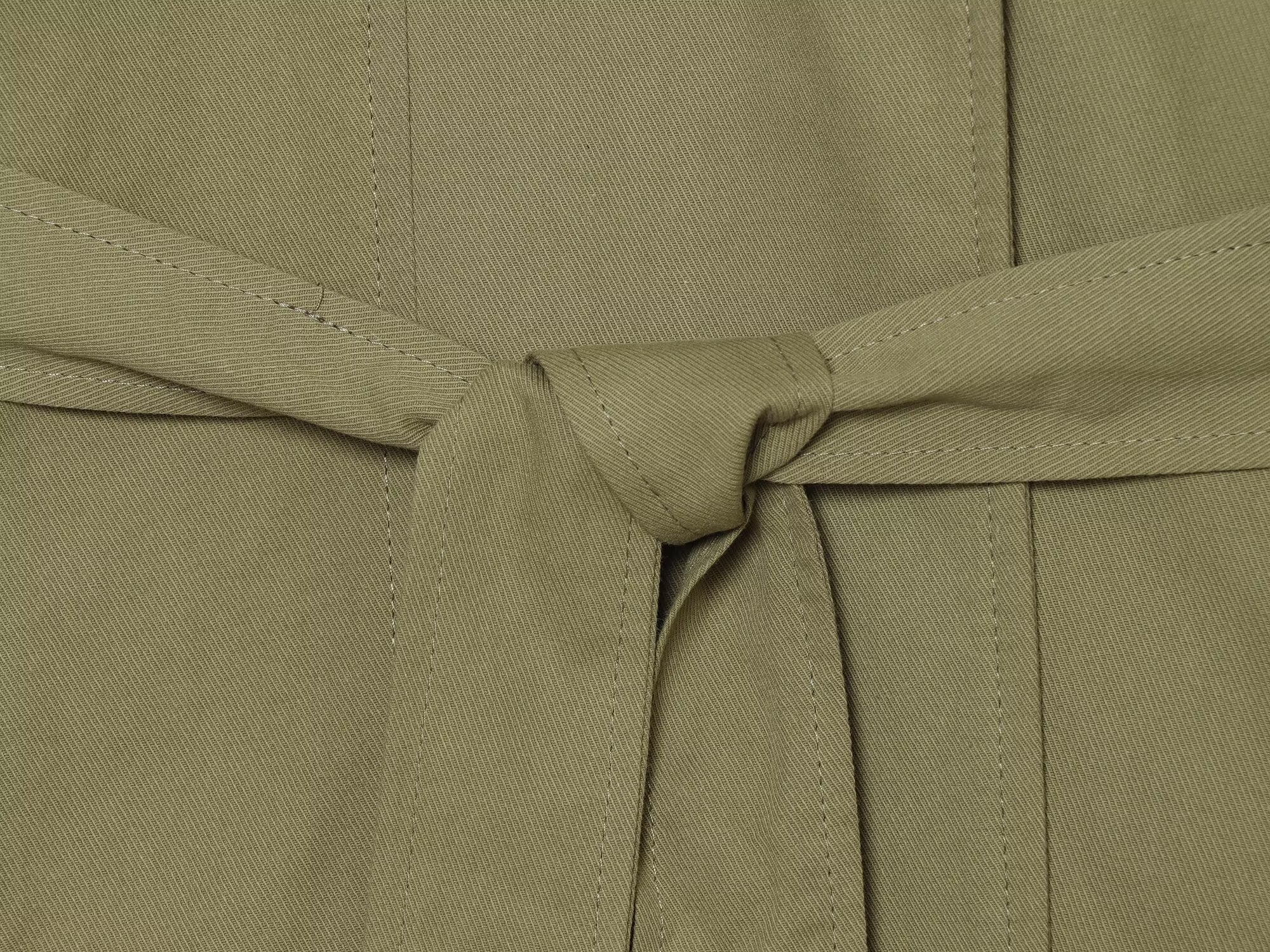 Women's With Belt stand collar jacket Coat