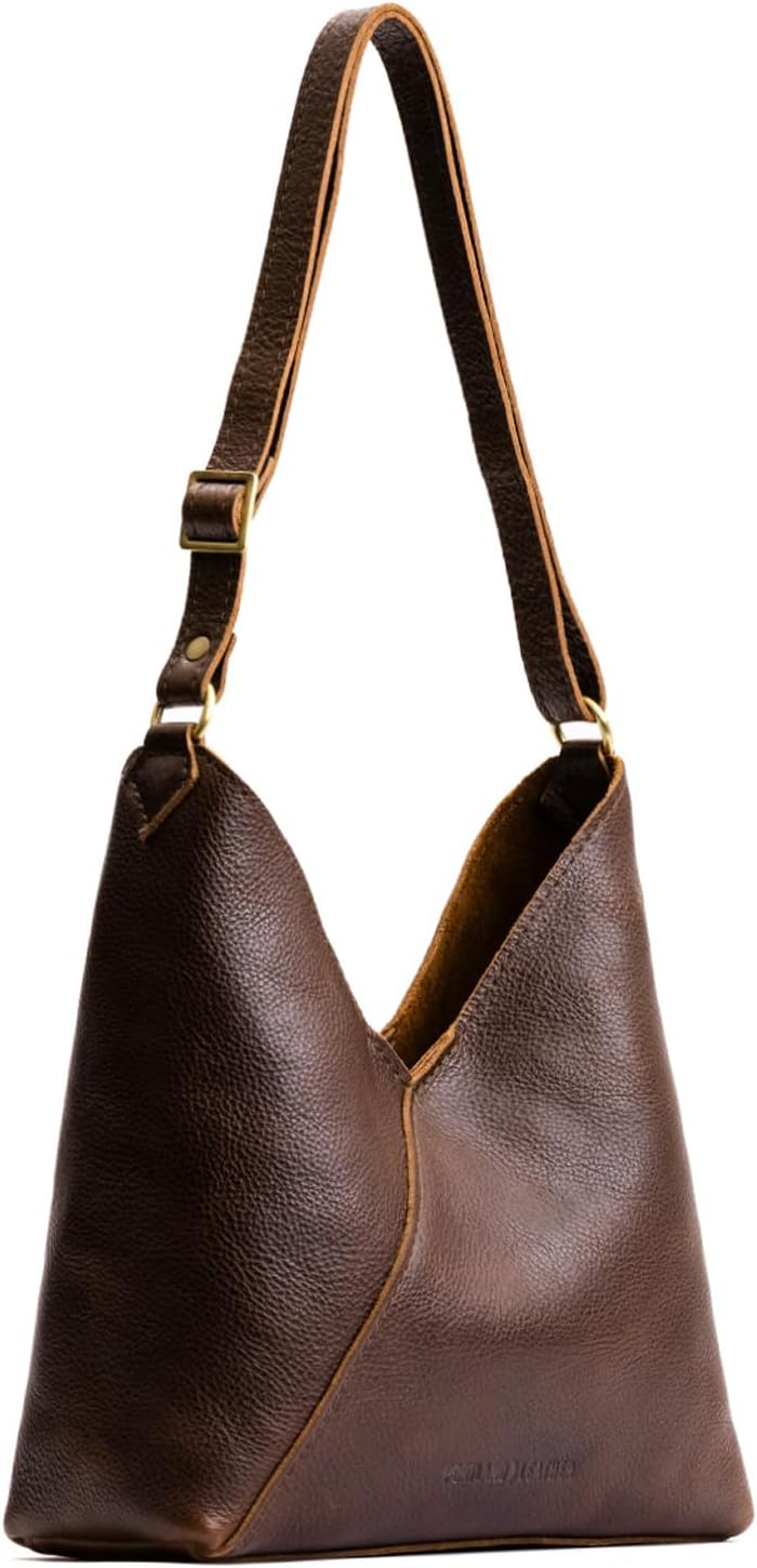 #250 Portland Leather Goods Naomi Shoulder Bag - Handmade Slouchy Crossbody Bag