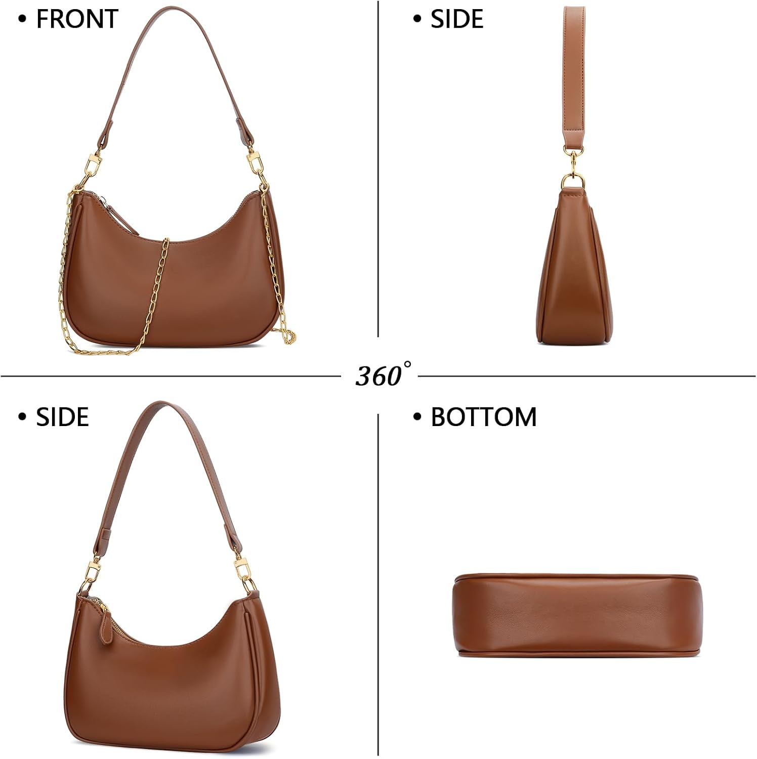 #80 Shoulder Bag for Women Cute Hobo Purses and Handbags Underarm Purse | Women Shoulder Purse Retro Clutch Tote Bags for Women