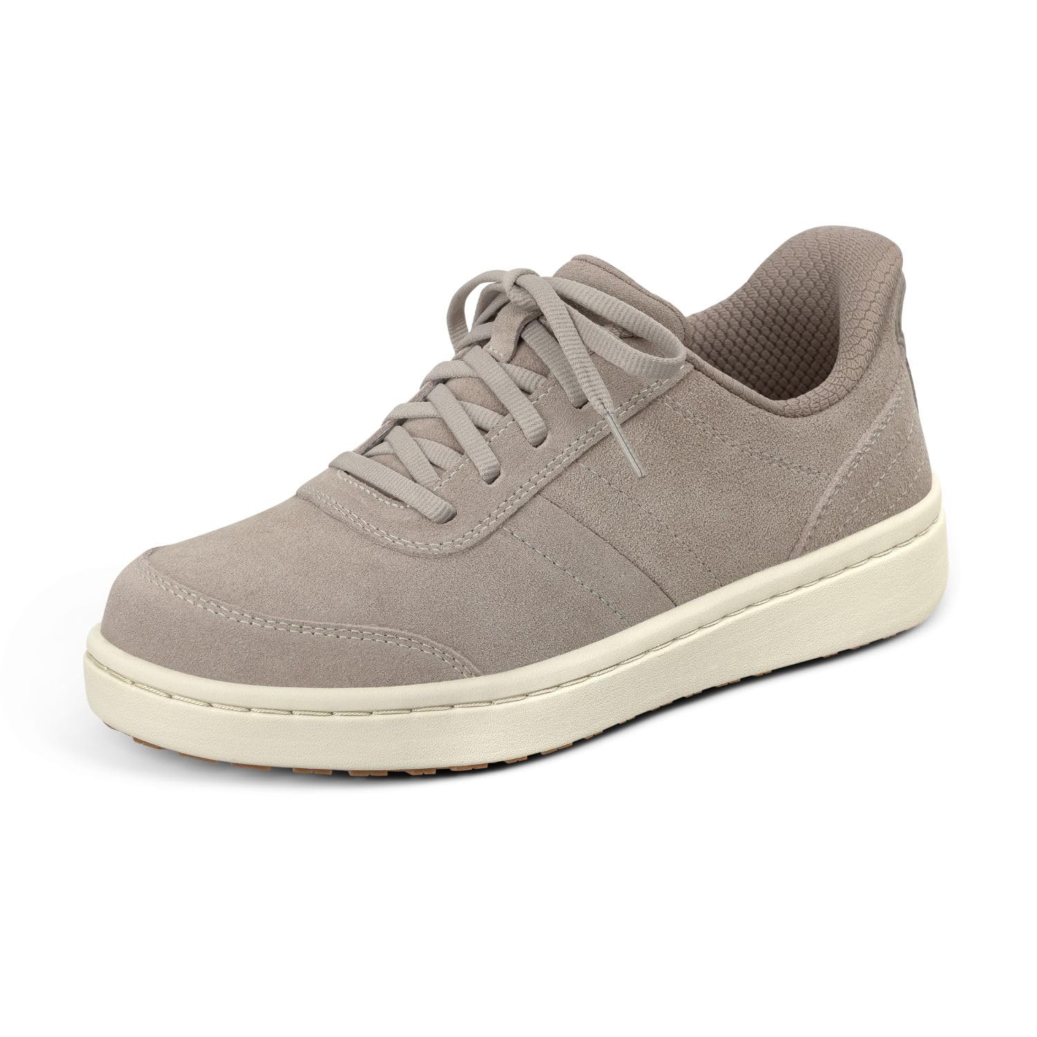 #180 Orthofeet Women’s Orthopedic Wander Hands-Free Leather Slip-On Casual Sneaker
