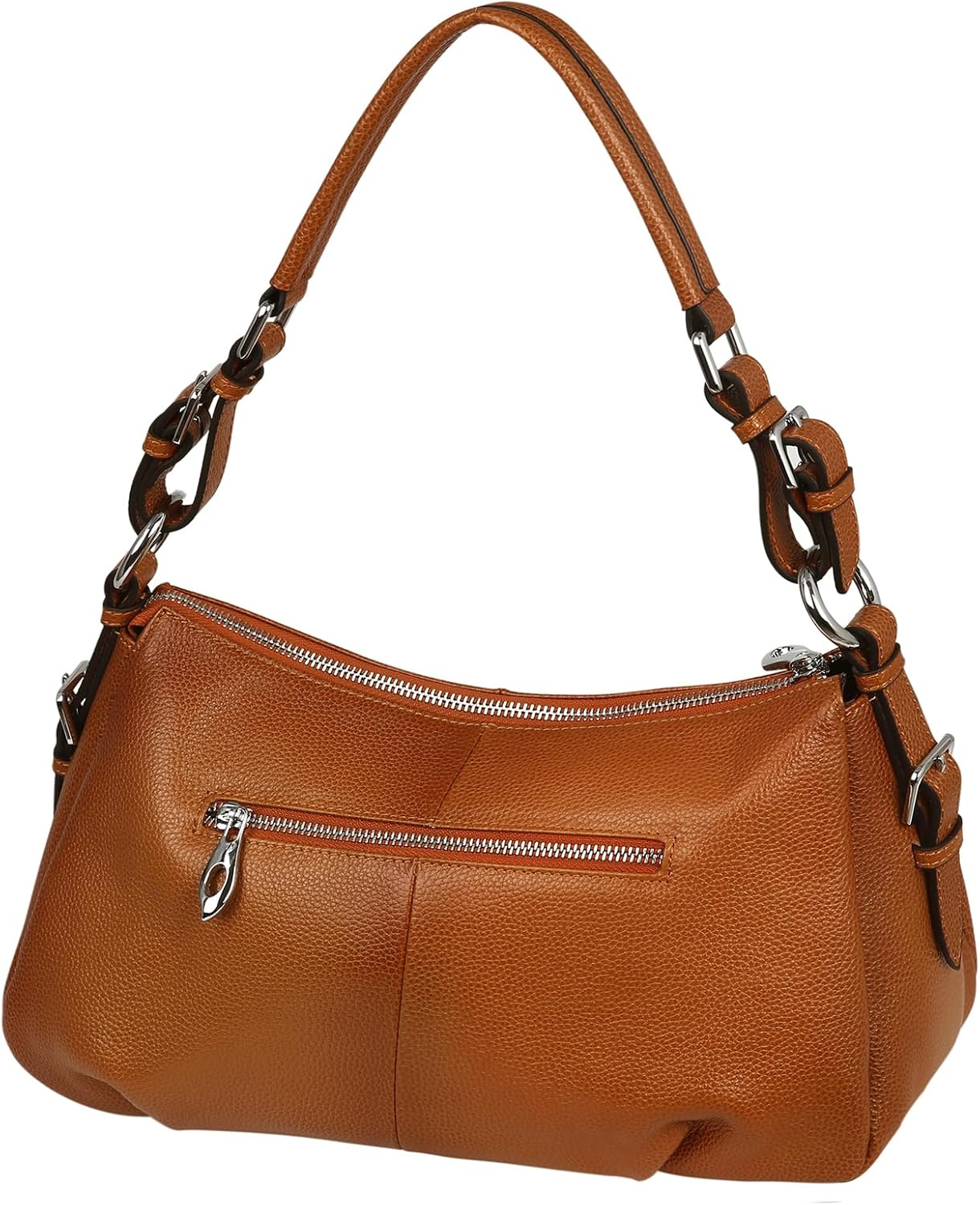#450 HESHE Leather Purse and Handbag Hobo Shoulder Bags Tote Bag Crossbody Purse | Designer Genuine Leather Top Handle Ladies Casual Travel Work Satchel Bag Adjustable Straps Large Capacity Zippered Closure