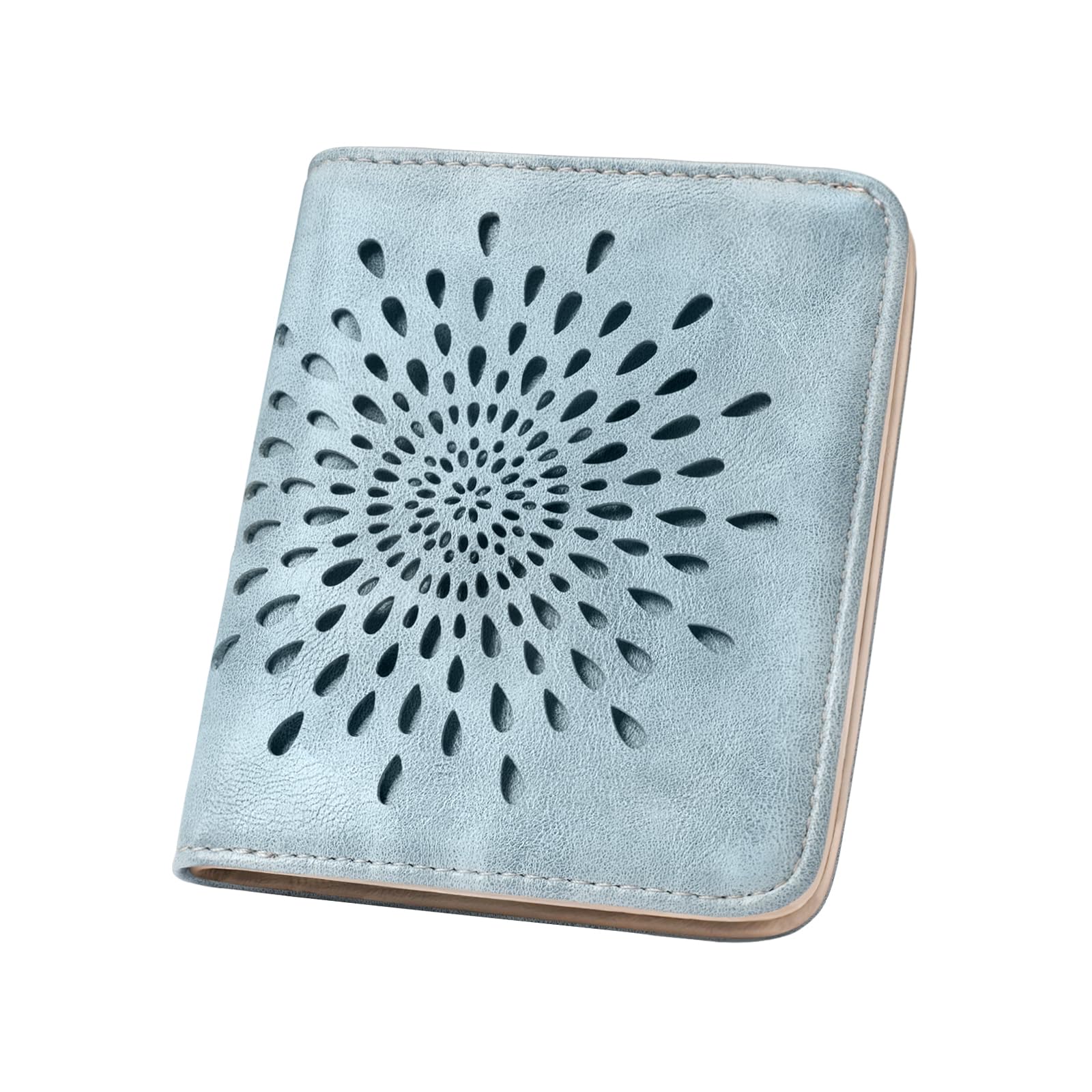 #100 APHISON Womens Wallet, Slim Small Wallet for Women Men RFID Wallet Women Sunflower Leather ID Credit Card Holder whit Zipper Coin Pocket Bifold Compact Wallet