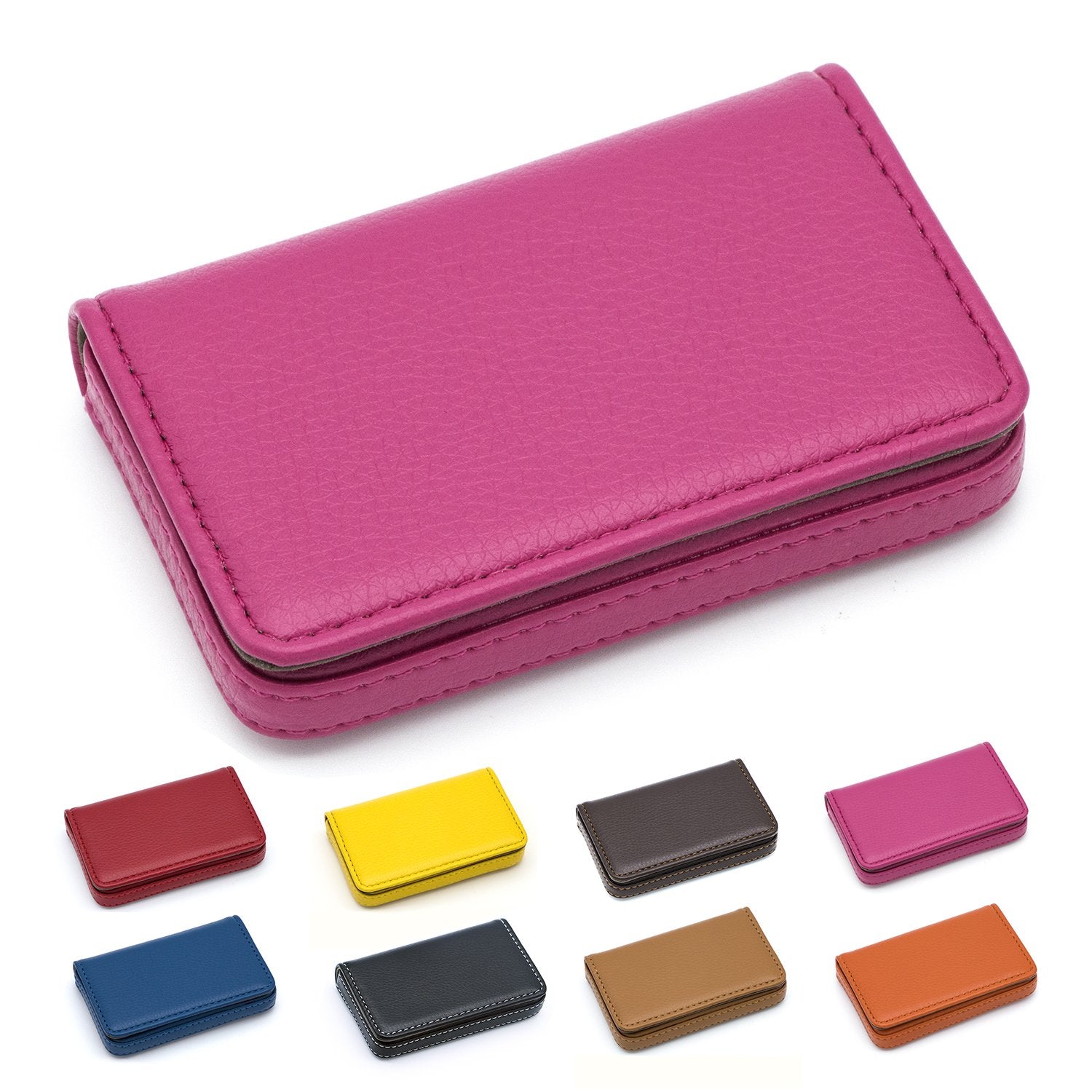 #50 Padike Business Name Card Holder Luxury PU Leather,Business Name Card Holder Wallet Credit card ID Case/Holder For Men & Women - Keep Your Business Cards Clean
