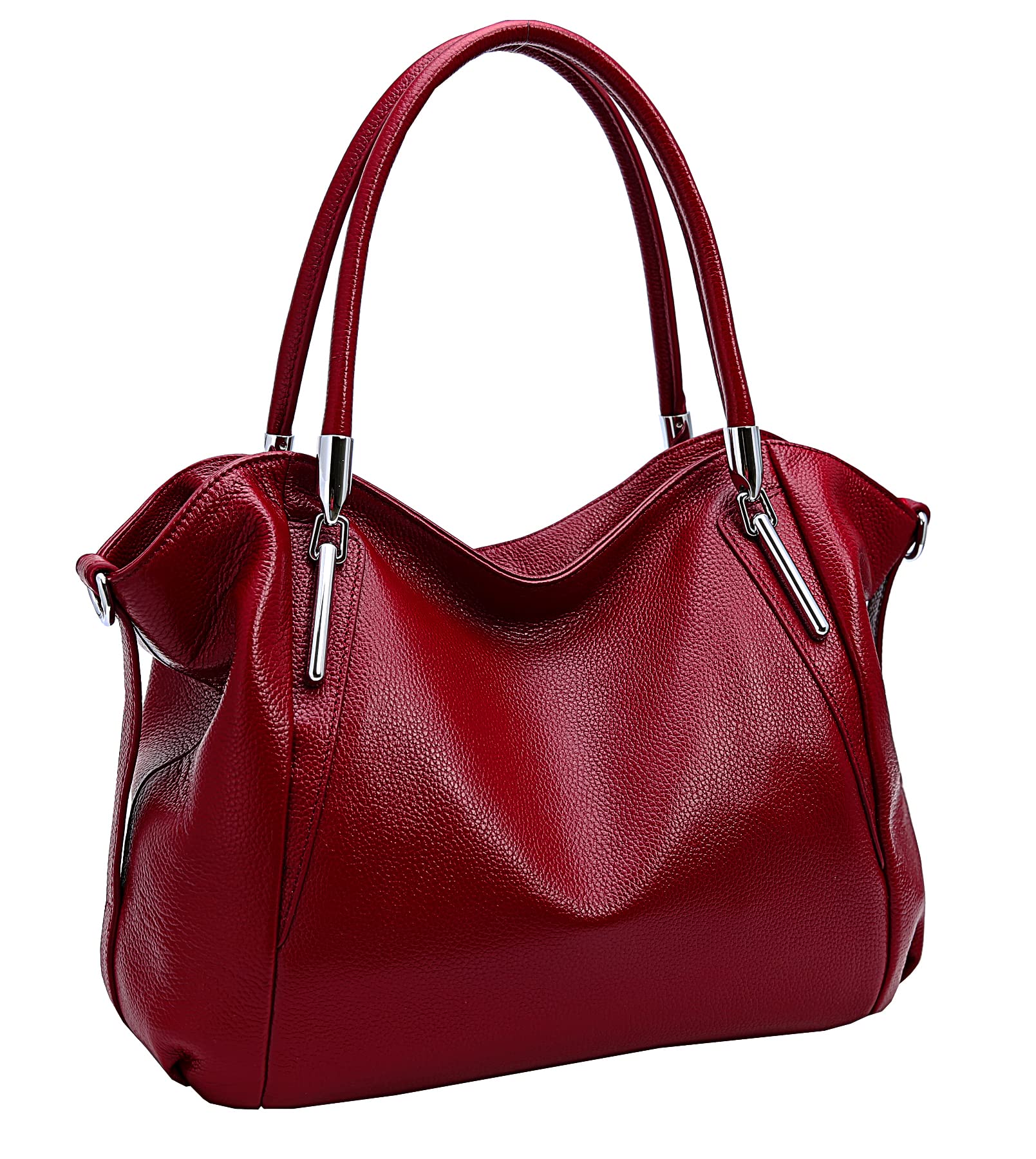 #360 HESHE Leather Shoulder Purses for Women Tote Handbags Satchel Hobo Handbag | Designer Genuine Leather Travel Top Handle Work Bag Ladies Crossbody Purses Adjustable Straps Large Capacity Zippered Closure