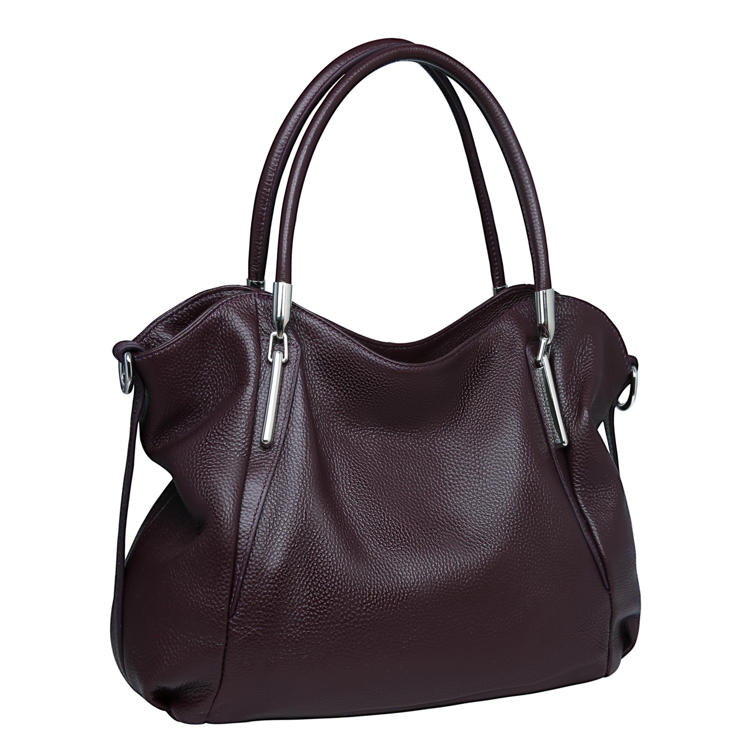 #360 HESHE Leather Shoulder Purses for Women Tote Handbags Satchel Hobo Handbag | Designer Genuine Leather Travel Top Handle Work Bag Ladies Crossbody Purses Adjustable Straps Large Capacity Zippered Closure