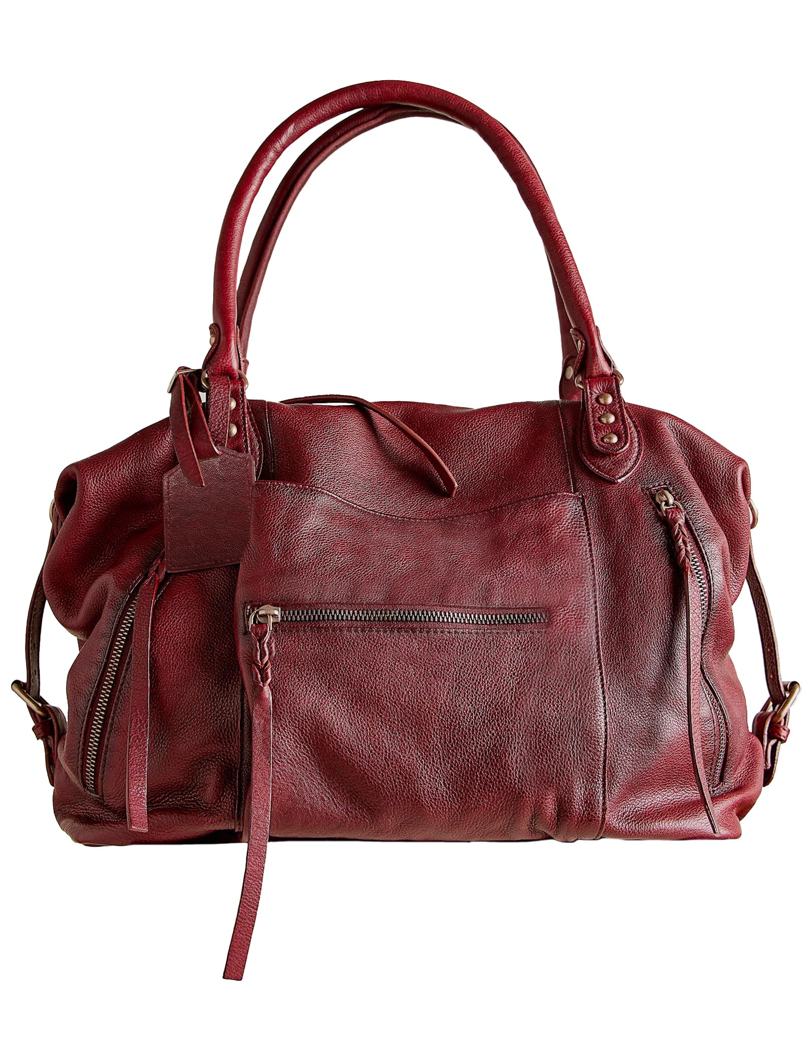 #260 Women's Large Tote Bag City Tote Bag Purse with Zipper Women Vegan Leather Hobo Handbags with Adjustable Strap