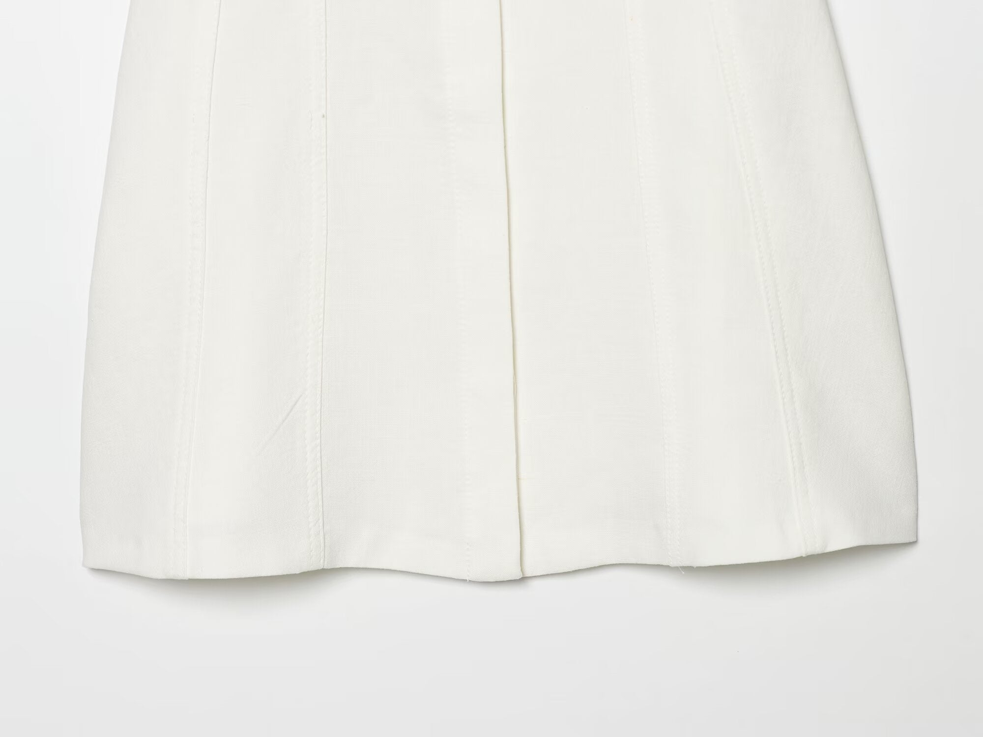 Women's button decoration bubble sleeve mini dress