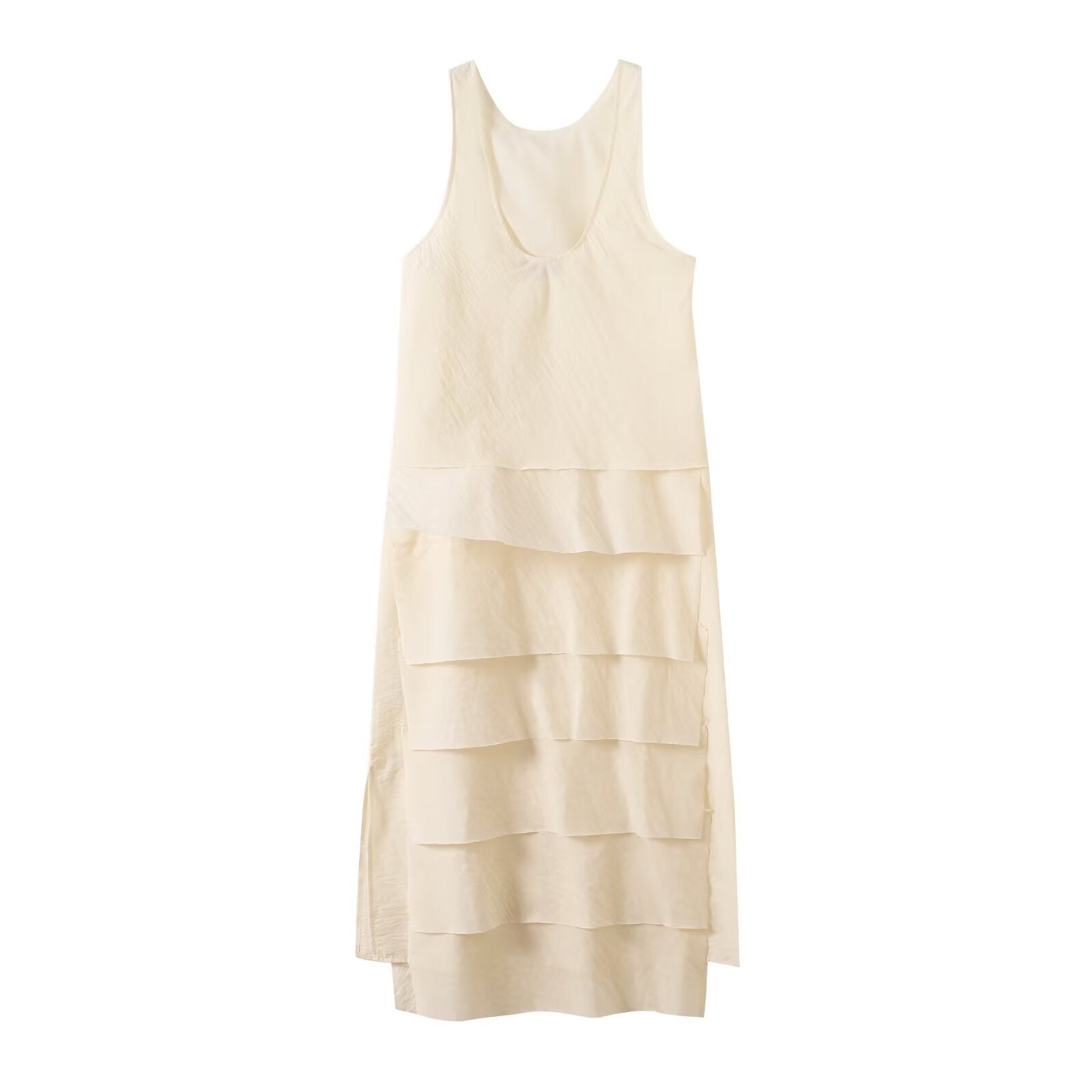 Women's 2025 new fashion sleeveless vest style cake dress